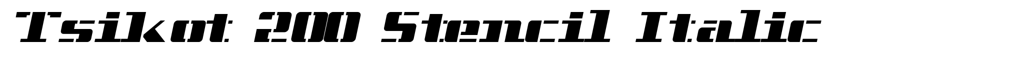 Tsikot 200 Stencil Italic image
